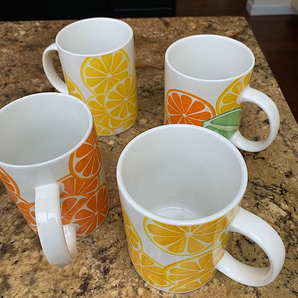Starbucks 2004 citrus series coffee mugs